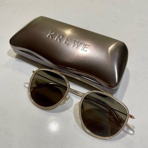 KREWE Chartres in Crystal 24k Polarized Sunglasses